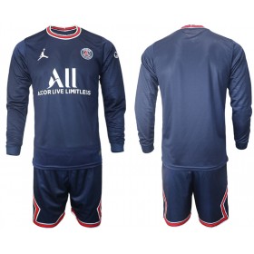 Camisolas de futebol Paris Saint-Germain Criança Equipamento Principal 2021/22 Manga Comprida